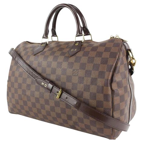 louis vuitton speedy strap damier